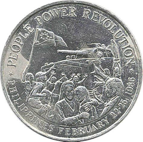people power revolution commemorative coin